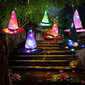 Floating Witch Hat LED Decorations — Set of 6