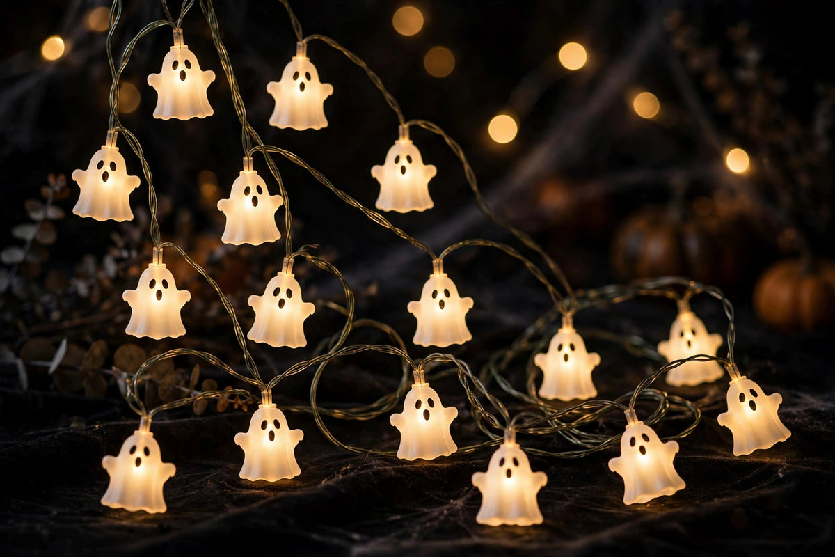 Spooky Ghost LED String Lights